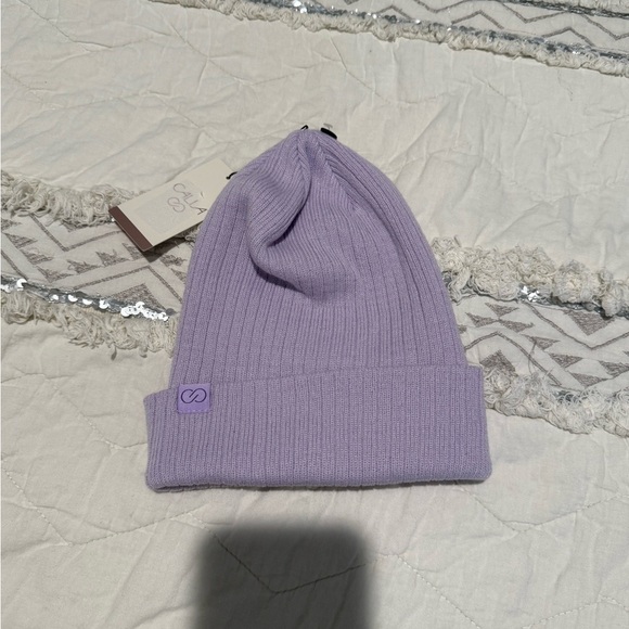 CALIA by Carrie Underwood Accessories - CALIA by Carrie Underwood Lavender Rib Knit Beanie